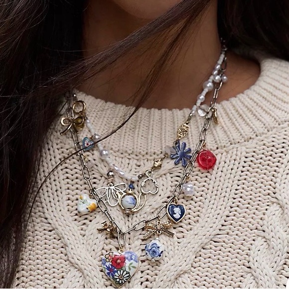 NWT Free People Maxamillion Charm Necklace - Picture 3 of 4